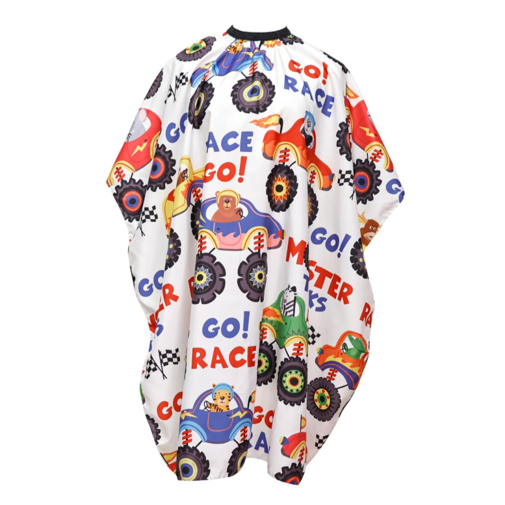Cartoon Haircut Cape Non Stick Barber Cape For Boys Kids Haircut Apron Home Salon Use Easy Clean Design