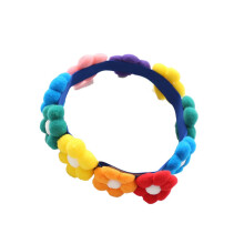 Colorful Sunflower Pet Collar Cotton Breathable Comfortable for Dogs and Cats Fashion Party Wear