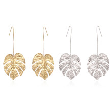 Pendientes largos colgantes para mujer, pendientes colgantes bohemios con diseño de hoja colgante, pendientes inspirados en la naturaleza, ligeros y