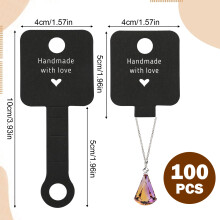 Jewelry Packaging Cards, Durable And Non-Toxic Kraft Paper For Personalized Display, Self-Adhesive Cards Ideal For Bracelets, Necklaces, And Other Sma