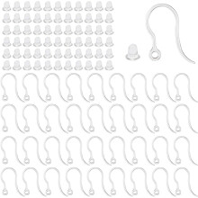 Replacement Earring Backs in Hypoallergenic Clear Silicone, Durable Rubber For A Secure Hold, Lightweight Comfort Wear, Portable Size, Thoughtful Stor