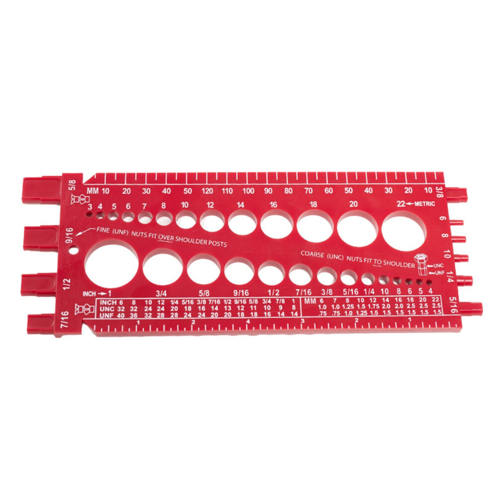 Thread Pitch Gauge For Screws Bolts Nuts And Drill Bits Inch Metric Imperial Ruler 9347817763782