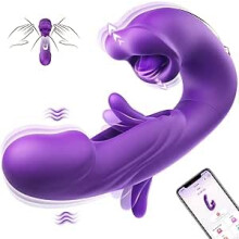 Rechargeable Rabbit Vibrator for Women with Dual Motor, Clitoral Suction, Waterproof and Quiet