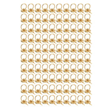 Metal Curtain Rings Strong Tension Clip Slide Easily Drapery Rings With Clips Heavy Duty Design Rustproof Zinc Alloy Vintage Decor Hardware