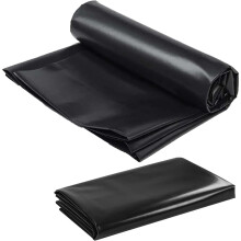 Black HDPE Pond Liner 3x4m Waterproof Underlayment For Ponds 6x8m Coverage Flexible Garden Membrane