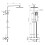 AICA Bathroom Thermostatic Exposed Twin-Head Square Mixer Shower Set 7