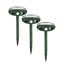 (3pcs) 1-3pcs Ultrasonic Animal Repellant Cat Dog Repellant Solar Powered Rechargeable Garden Waterproof Animal Deterrent For Farm Yard