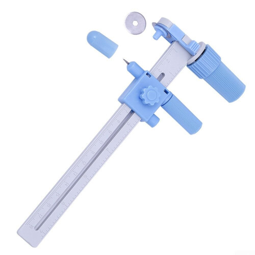 Circle Cutter Tool with Adjustable Diameter for Precise Paper and Leather Craft Projects 1pc