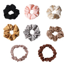 Satin Scrunchies, Comfort Soft Hair Ties For Women And Men, 8PCS Gentle To Hair With Luxurious Satin Fabric, Practical Beautiful Gift