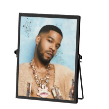 Metal And Glass Picture Frame With Floating Effect Pressed Glass Vintage Style Antique Gold Finish Featuring Sliding Locket Closure For Elegant Weddin