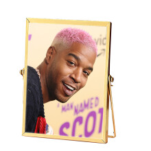 Vintage Style Floating Frame With Pressed Glass And Sliding Locket Closure Antique Gold Metal Picture Frame For Multi Functional Home And Event Uses
