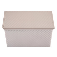 Corrugated Bread Mold Square Pullman Pan With Lid High Strength Non-Stick Toast Box Commercial Quality Even Heat Flow Great Gift For Bakers Durable