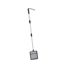 Retractable Cats Litter Shovel Metal Scooper With 3 Length Adjustment For Sand And Chicken Coops Square Spade Scoop