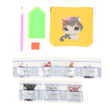 Waterdichte make-uptas van PU-leer met knijpsluiting, compacte, zelfsluitende cosmetische etui voor vrouwen om lippenstift, sieraden en munten in op