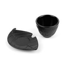 Gusseiserne Teekanne, Symbol für Mut und Stärke, mit Edelstahl-Teesieb, Vintage-Teetasse für Teezeremonien und fröhliche Zusammenkünfte