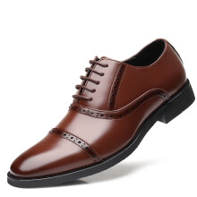 Men's Leather Dress Shoes Lace Up Formal Office Business Non Slip UK Size 10.5