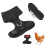 Comfortable Breathable Chicken Harness and Leash for Hens Black 5
