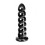 Dildo Black 27.5 cm Silicone Material Realistic Design One Size 1
