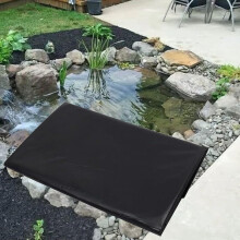 Pond Liner Membrane For Fish Or Koi | HDPE 0.12mm Thick Black DampProof Liner | Irregular Shape Ponds 4x6m10x15m