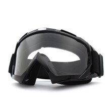 Motorradbrille für Outdoor-Aktivitäten, stoßfest, belüftet, TPU-Rahmen, PC-Linse, UV-Schutz, verstellbar, Schutzbrille für Damen und Herren