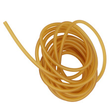 Gelber Latex-Gummiband 5,5 mm Außendurchmesser, 6,5-fache Dehnung, 5 Meter
