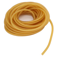 Gelber Latex-Gummiband, 10 Meter, Hoch elastisch, 2 mm Innendurchmesser