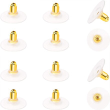 Fashionable Earring Backs, Clear Rubber Bullet Clutch For Versatile Design, Anti-allergy Hypo-allergenic Earring Stoppers, Easy To Use For Replace Los