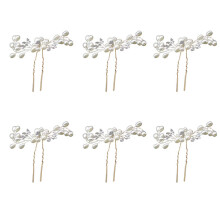 Fermagli per capelli da sposa floreali per donna, fermagli per capelli da ballo con strass, forcine per capelli da sposa argento, accessori per