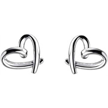 Minimalist Earrings for Sensitive Ears, S925 Sterling Silver Stud Earrings Hypoallergenic Lightweight Heart Peach Shape Ear Clip Jewelry, High Polishe