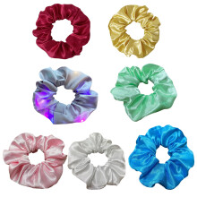 Elásticos de cabelo em tecido de seda macio e confortável, material brilhante e suave, acessórios de cabelo perfeitos, não danificam, não