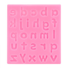 Formas de silicone atóxicas para confeitaria, próprias para alimentos, com letras, reutilizáveis, para chocolate, gomas e cubos de gelo. Fáceis