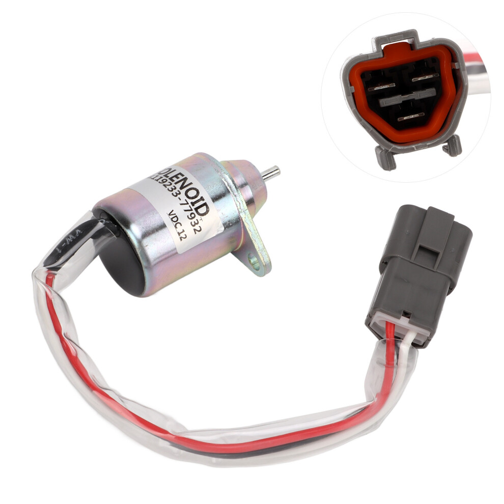 Metal 12V Fuel Stop Shutdown Solenoid Valve 3 Terminals 9331377196593