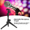 Mini Microphone Stand Desktop Tripod, Adjustable Height Table Mic Stand With Mic Clip, Compact Portable For Conferences 2