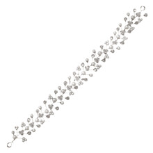 Accesorii de păr elegante cu strasuri, bentiță de păr florală pentru mireasă cu crenguțe de flori, cu potrivire confortabilă și sigură,
