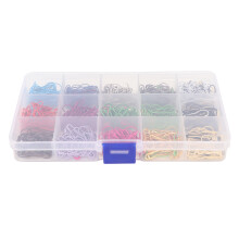 Marqueurs de points à ampoule, étiquettes colorées pour vêtements, épingles de sûreté en métal en forme de calebasse avec boîte de rangement