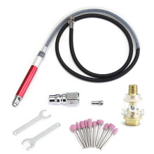 Pencil Grinder, Air Die Grinder Tool, Pneumatic Grinding Machine, 58000 RPM, 19Piece Angle Die Pen Set