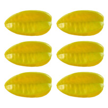 (Yellow carambola) 6Pieces Artificial Fruit Fake Fruit 24 Kind of Fruit, for Parties Table Decorations Photography Props Basket Display Multicolor