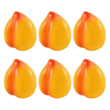 (Huangjiantao) 6Pieces Artificial Fruit Fake Fruit 24 Kind of Fruit, for Parties Table Decorations Photography Props Basket Display Multicolor
