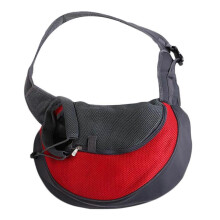 (S, Red) Dogs Head Expose Carriers Chest Bag Breathable Pet Sling Carrier Dogs Reliability Travel out Bags Package Breathable Bag  S Red