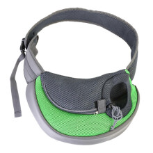 (L, Green) Dogs Head Expose Carriers Chest Bag Breathable Pet Sling Carrier Dogs Reliability Travel out Bags Package Breathable Bag  S Red