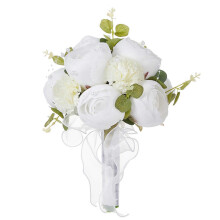 (5895) Wedding Bouquets Artificial Flower for Ceremony, Anniversary, Valentines, Photography Props, Wedding Flower Arrangement Multicolor