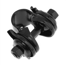 Bike Seat Clamp 22.2mm Metal Clamping Ring Quick Release Seat Post Clamp Black Painted Bicycle Saddle Accessory