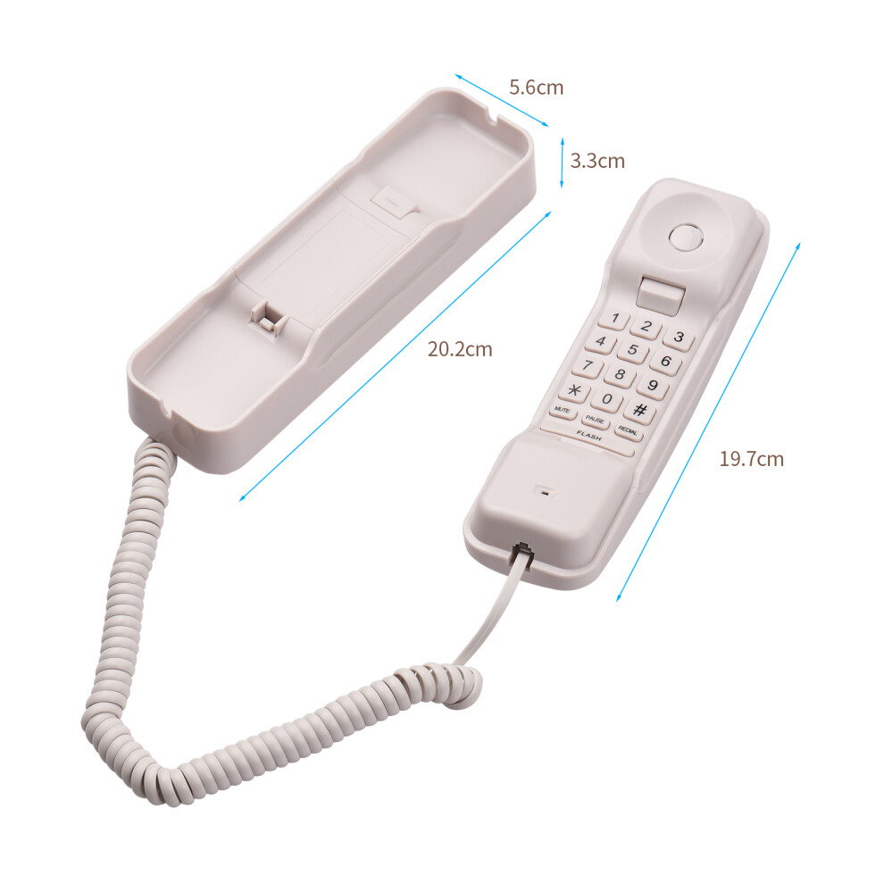Functional Corded Landline With Hold And Redialing Features White 5091377197801