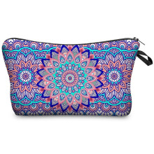 (B) (BAG)Polyester printed pattern cosmetic bag female clutch bag multifunctional travel storage bag