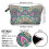 (C) (BAG)Polyester printed pattern cosmetic bag female clutch bag multifunctional travel storage bag 2