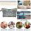 (C) (BAG)Polyester printed pattern cosmetic bag female clutch bag multifunctional travel storage bag 5