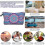 (B) (BAG)Polyester printed pattern cosmetic bag female clutch bag multifunctional travel storage bag 5