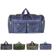 (Blue) 80l Portable Super Large Capacity Waterproof Luggage Bag Men'S Travel Bag Portable Large Travel Bag