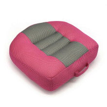 (Red) Portable Car Booster for Seat Cushion Thickened Non-slip Heightening Height Boost Mat Breathable Mesh Lift for Seat Pad