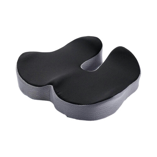 (Corn Color Patch) Extra Thick Car Seat Cushion with High Density Foam Support Tailbone Relief Anti Slip Base for Long Sitting
